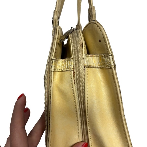 M.C. Yellow Croc Leather Shoulder Bag - Picture 10 of 10